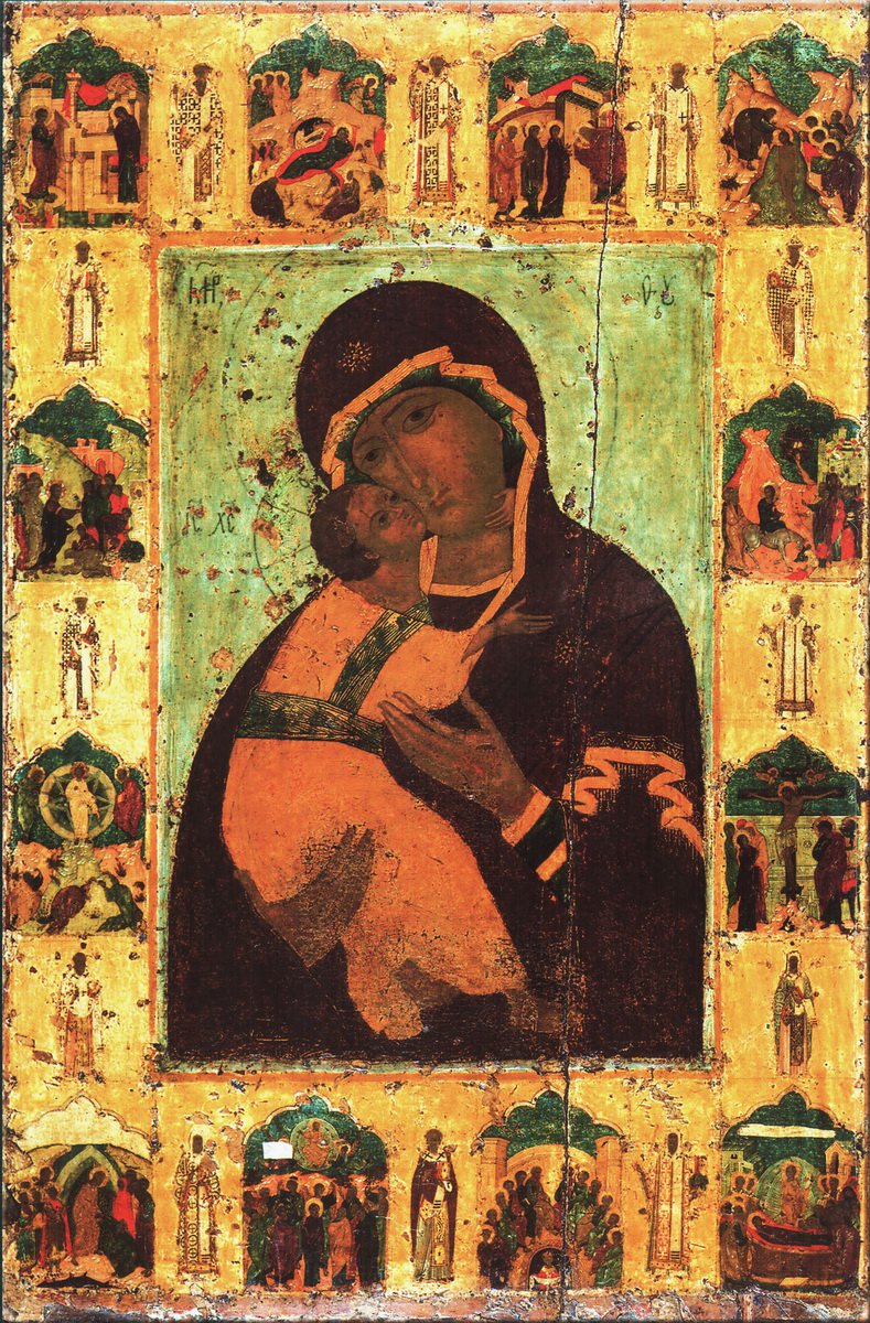 Тропарь Кондак Величание пред иконой Владимирской Пресвятой Богородицы и Приснодевы Марии